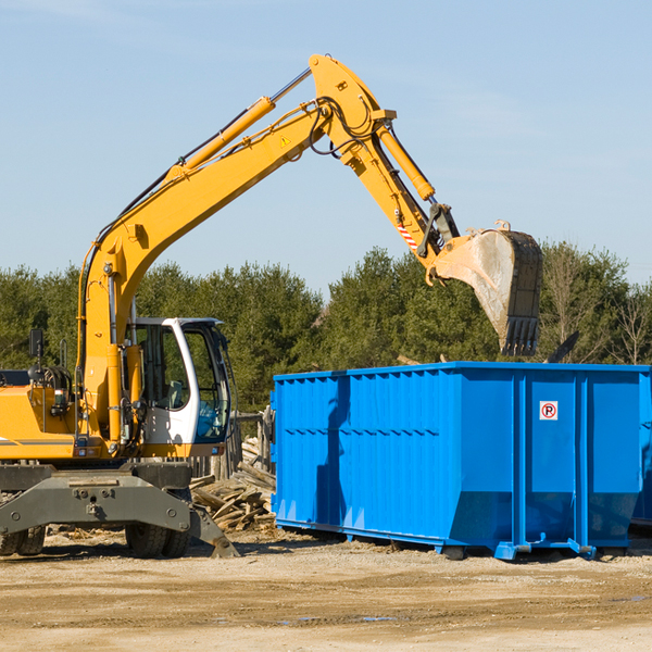 can i rent a residential dumpster for a construction project in Ricketts